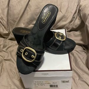 Coach wedge heels